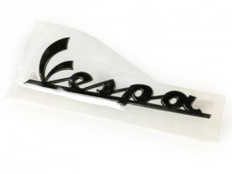 [PI672061] Schriftzug "Vespa",  Seitenhaube für Vespa S Sport 50-150ccm/GTS Super Sport 125/300ccm  anthrazit (schwarz chrom), Befestigung: selbstklebend,  150x50 mm