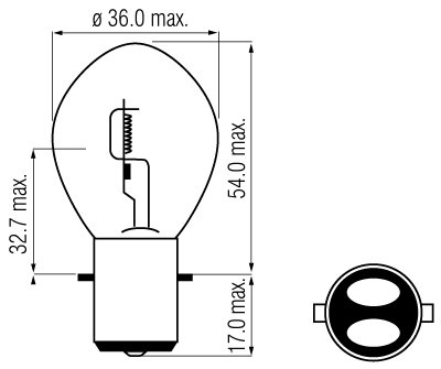 12V 35/35W Ba20D