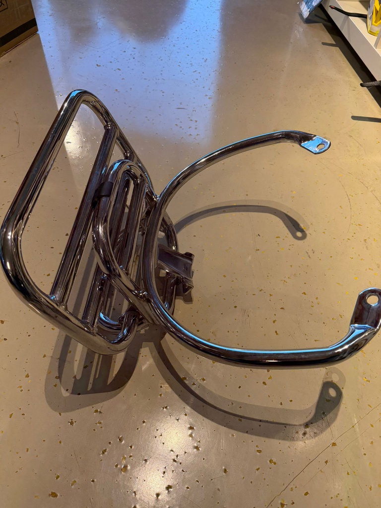 Gepäckträger Quellagio Vespa GTS chrom hi. klappbar.