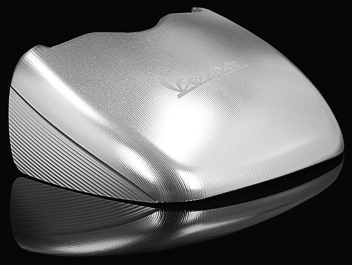 Abdeckkappe Gepäckträger/Haltebügel hinten -PIAGGIO made by RIZOMA- Vespa GTS 125-300 Super - Aluminium