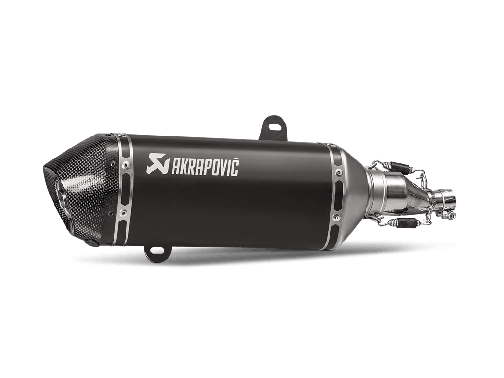 [AKS-VE125SO2-HZBL] Slip-On Schalldämpfer AKRAPOVIC Vespa GTS 125 E5 schwarz