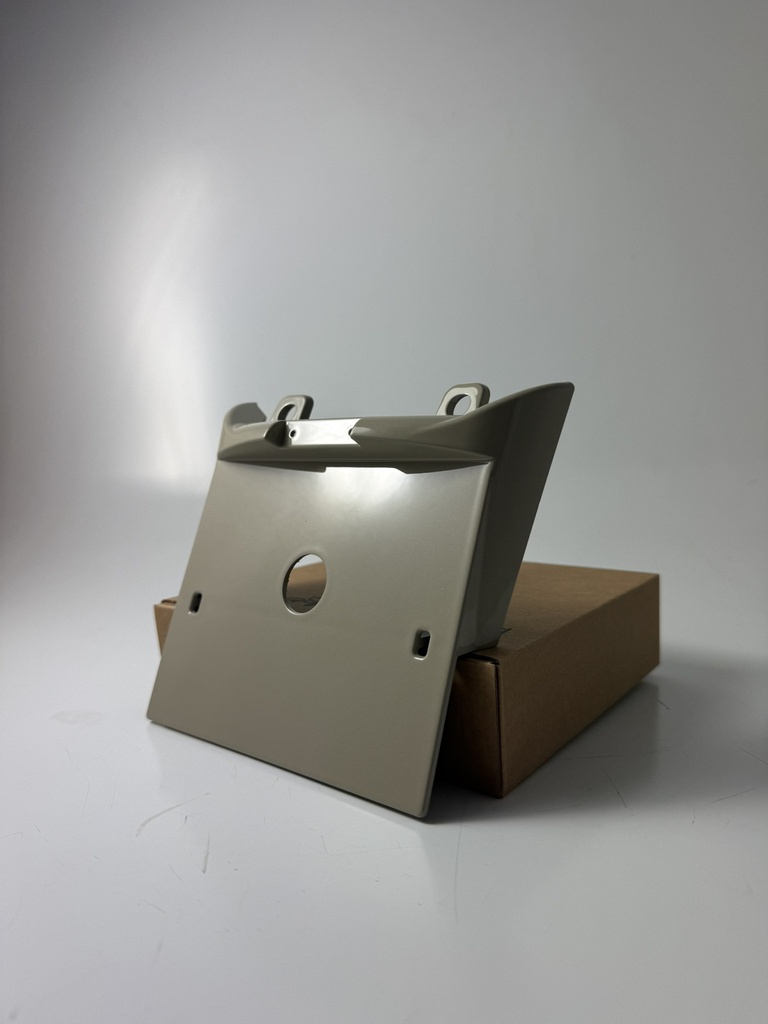 [QHeck Beige Avvolgente] ﻿Heck (Kennzeichenhalter) Quellagio für Vespa GTS 125/300/310 ab MY23 inkl. Kennzeichenbeleuchtung mit E-Nummer ABS (Spritzguss) QHeck﻿ (Beige Avvolgente)