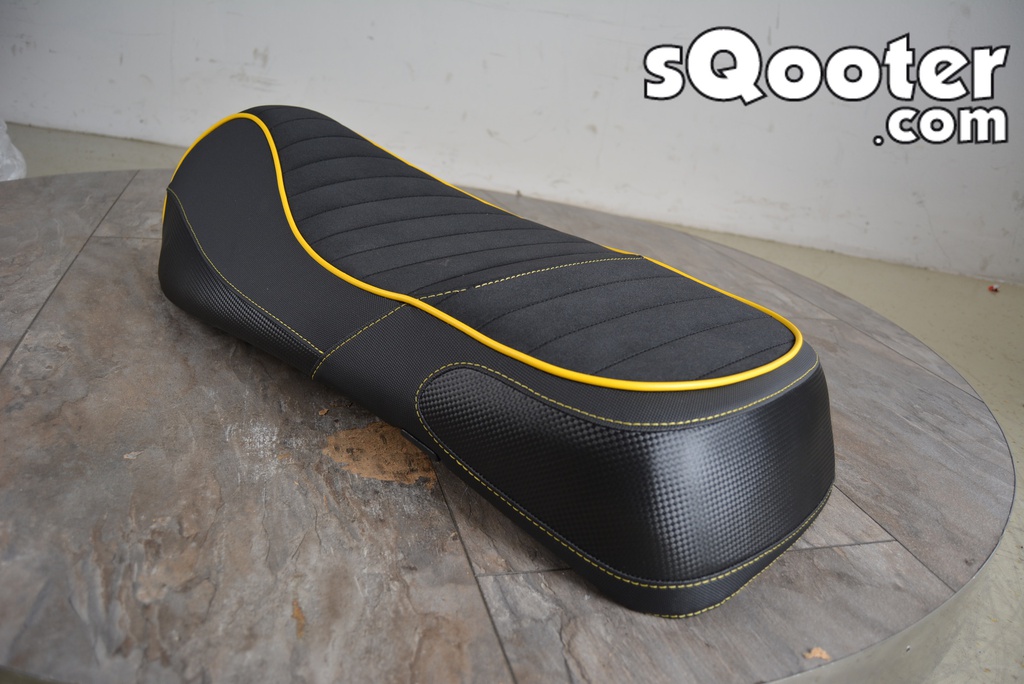 Sitzbank EvoDuo Carbon gelb Vespa GTS 125/250/300