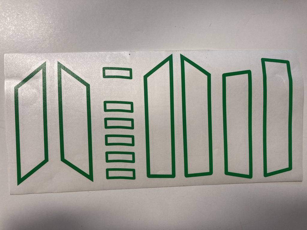 [002523] Aufkleber für GTS Super Sport passend auf MY23 (Dunkel grün)