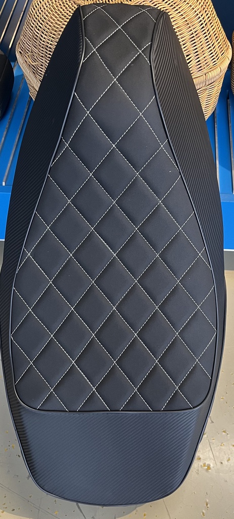 [Sitzbank Elegante weiße Nähte] Sitzbank Elegante Evo Duo 2.0 weiße Nähte Nisa