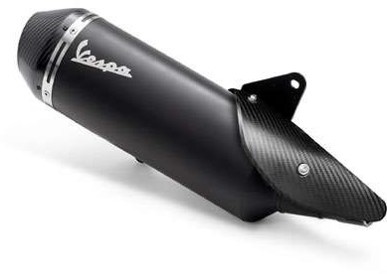 Sportauspuff "VESPA" für Vespa GTS/GTV 310 E5+ schwarz matt