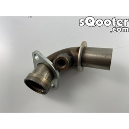 [krümmerE5] ﻿Krümmer Quellagio Vespa GTS 300 Euro4 Auspuff auf Euro5 Modell Edelstahl, auch für Remus, Akrapovic, Malossi,...﻿