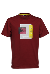 [607179M02BAM] T-Shirt Vespa HERITAGE Man burgund