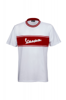 [607507M05W] T-Shirt Vespa Racing Sixties weiß/rot XXL