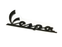 [PI672060] Schriftzug "Vespa",  Beinschild für Vespa S Sport 50-150ccm/GTS Super Sport 125/300ccm  passt auch für Vespa alle Modelle,  anthrazit (schwarz chrom), Befestigung: selbstklebend,  100x35 mm